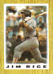 1987 Topps Mini Leaders Baseball Cards 044      Jim Rice